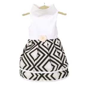 500D Geometric Print Dress