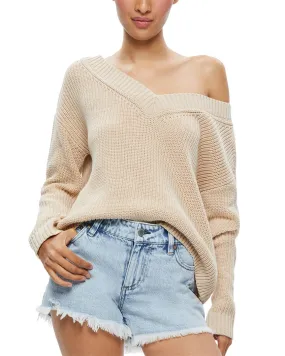 Alice   Olivia Alita Relaxed Wool-Blend Pullover