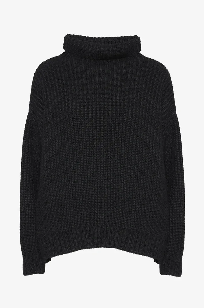 Anine Bing SYDNEY SWEATER IN BLACK