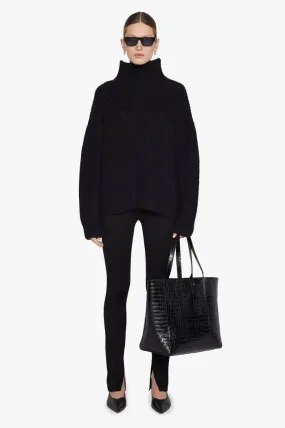 Anine Bing SYDNEY SWEATER IN BLACK