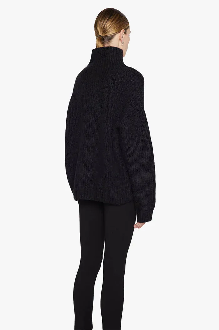 Anine Bing SYDNEY SWEATER IN BLACK