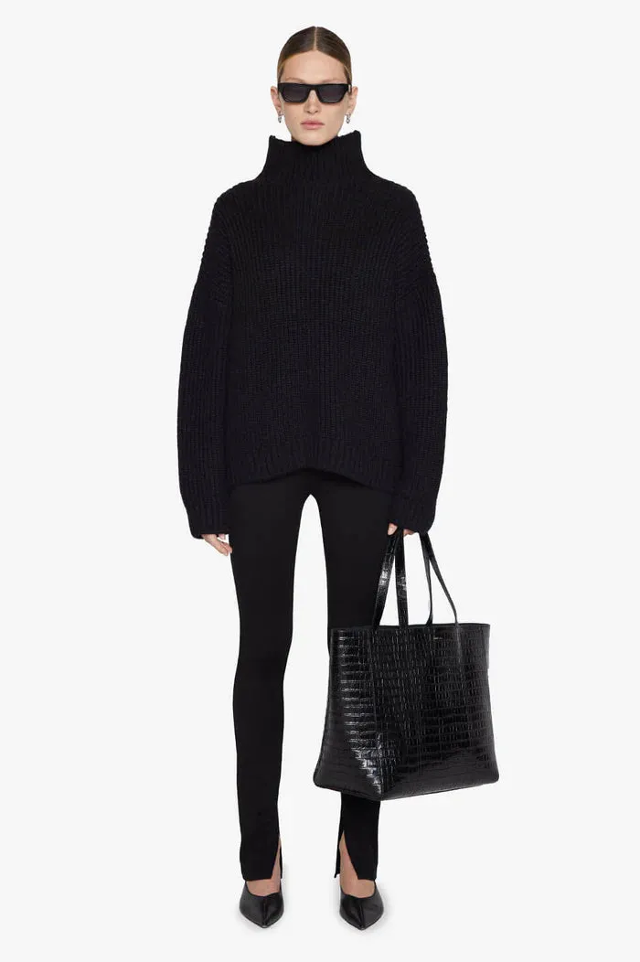 Anine Bing SYDNEY SWEATER IN BLACK