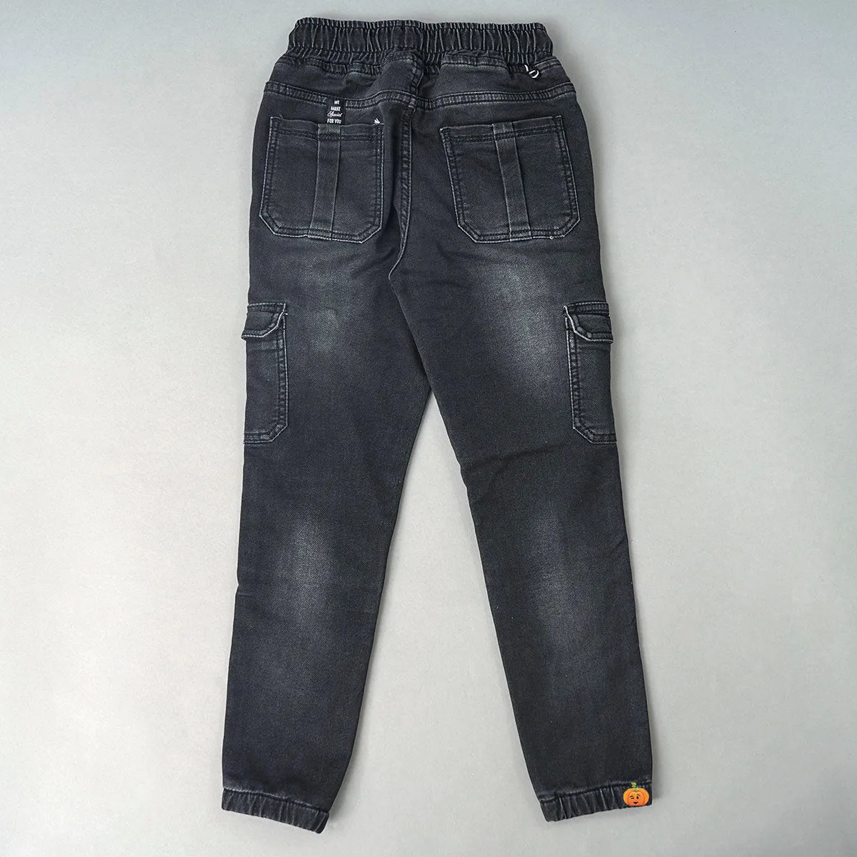 Black Drawstring Boys Jogger Pants