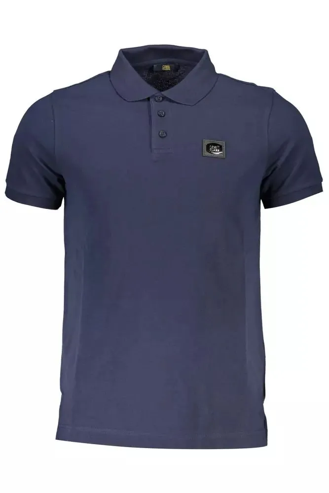 Cavalli Class Blue Cotton Men Polo Men's Shirt