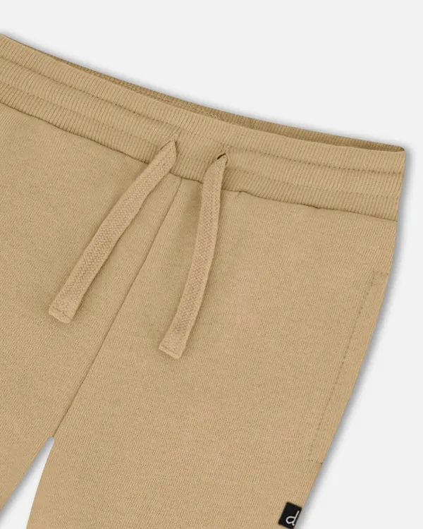 Deux Par Deux Boys Sweatpant   G30T21   Warm Sand