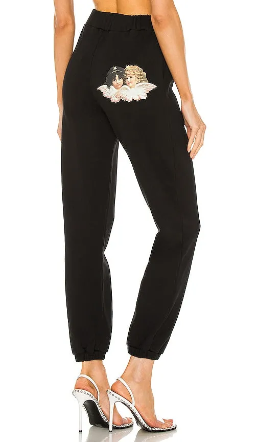 FIORUCCI Angels Patch Jogger in Black