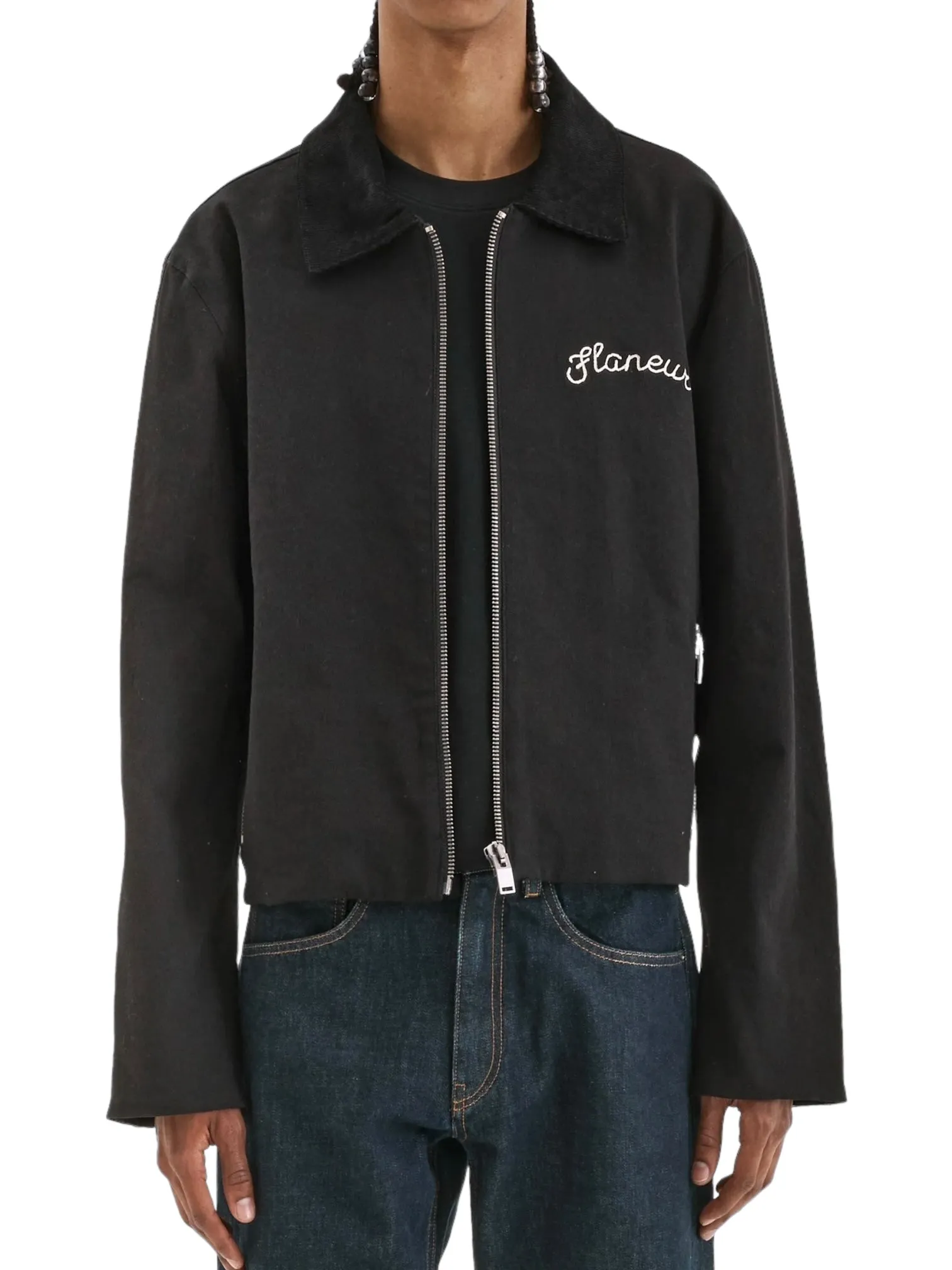 Flaneur Signature Worker Jacket Black