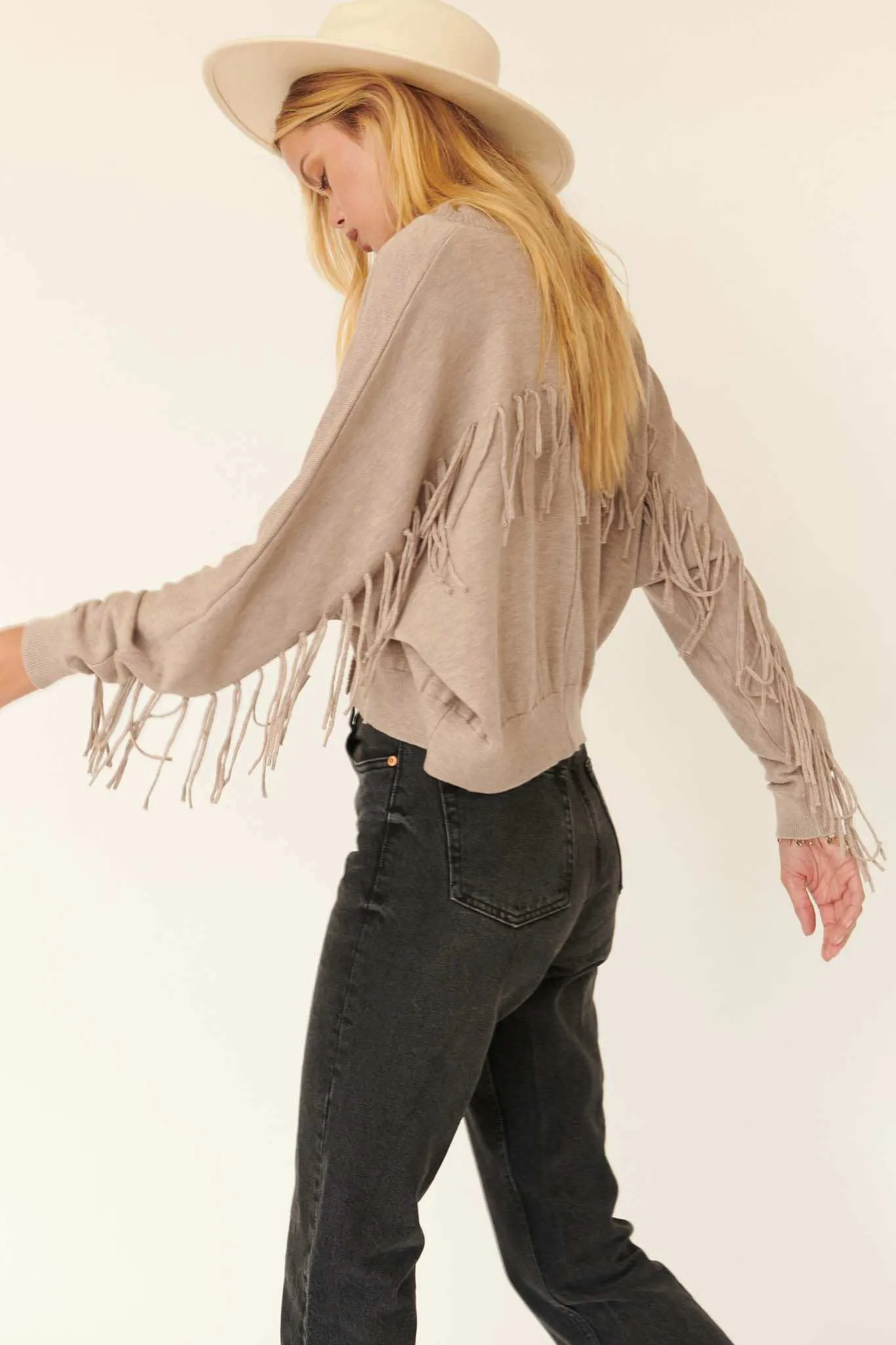 Fun Lovin' Solid Fringe Cardigan