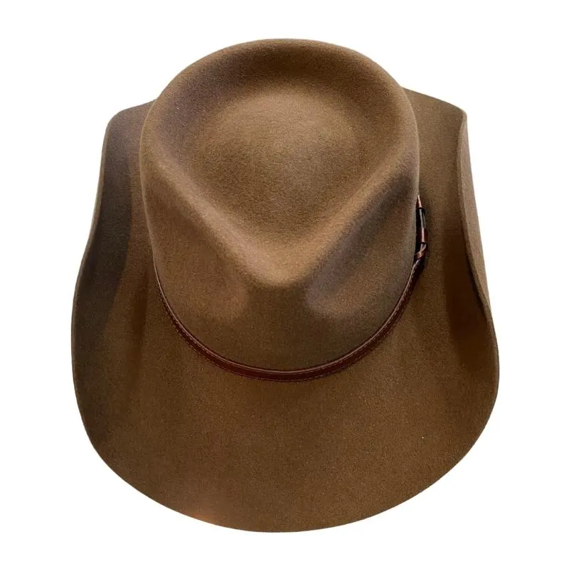 High Roller Brown Wool Cowboy