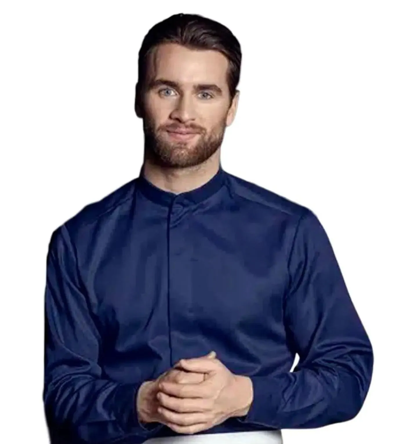 Kentaur 25241 Tencel Chef/Service Sailor Blue Shirt (Service Shirt Blue)
