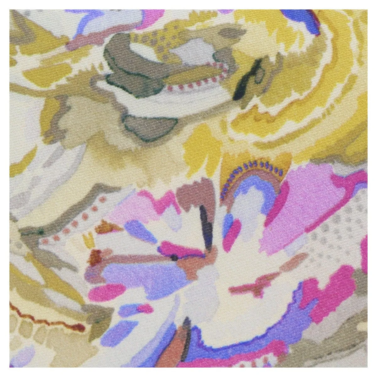 Missoni U1977  Gold/Pink Floral Pure Silk Tie