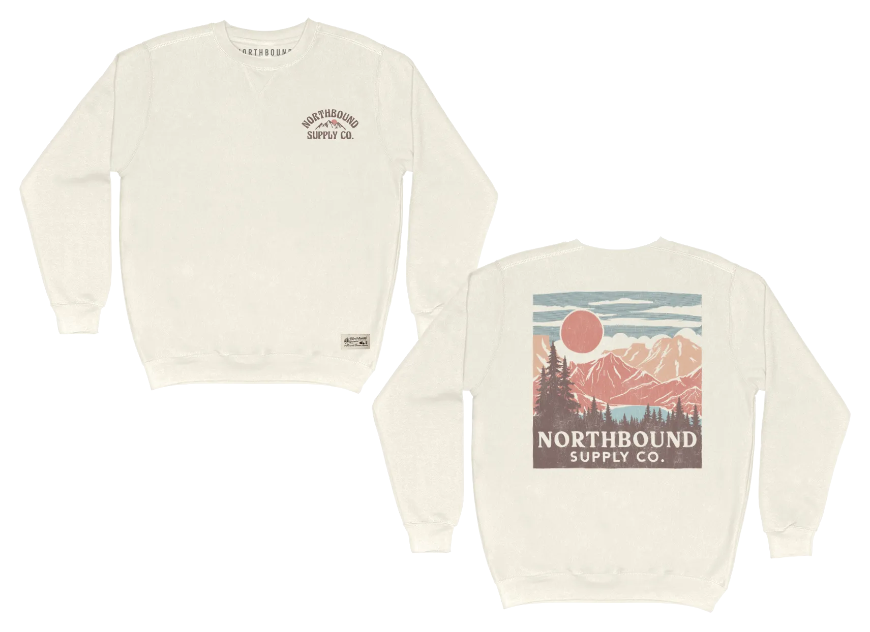 Mountains Crewneck Fleece