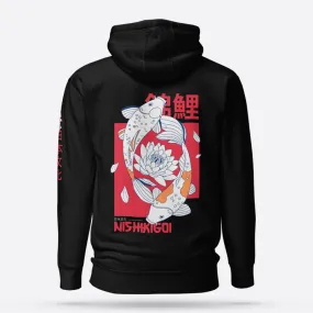 Nishikigoi Black Graphic Hoodie Premium