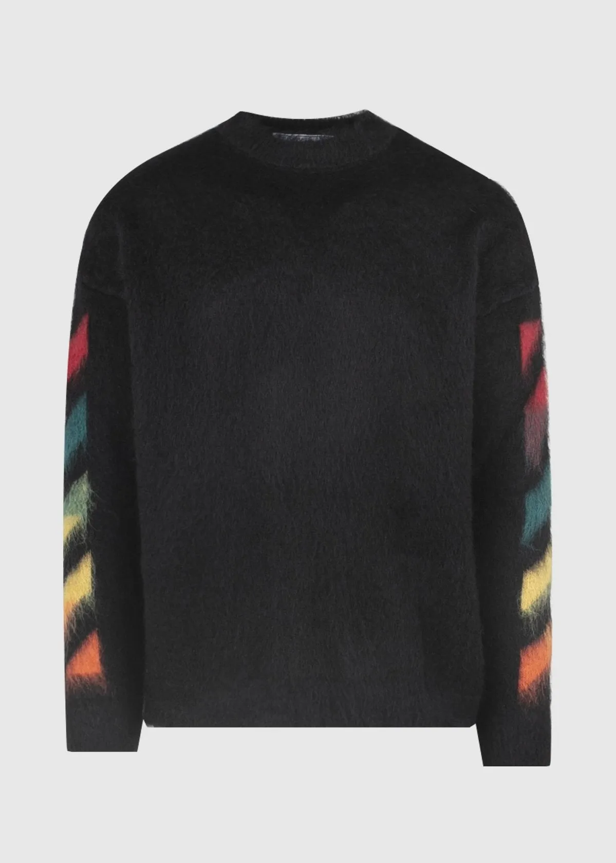 OFF-WHITE: MOHAIR CREWNECK [BLACK]