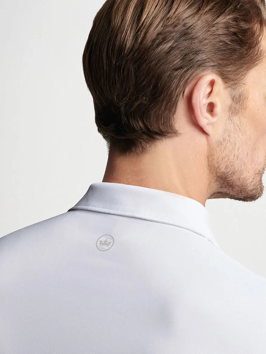 Peter Millar Solid Performance Jersey Polo in White