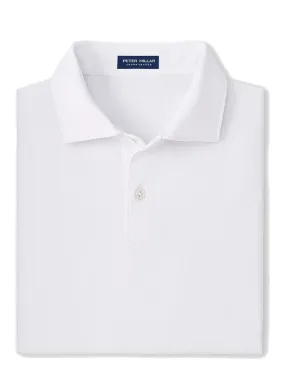 Peter Millar Solid Performance Jersey Polo in White