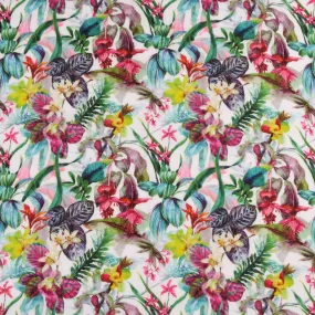 Printed Gauze - PANSY 006 - Red