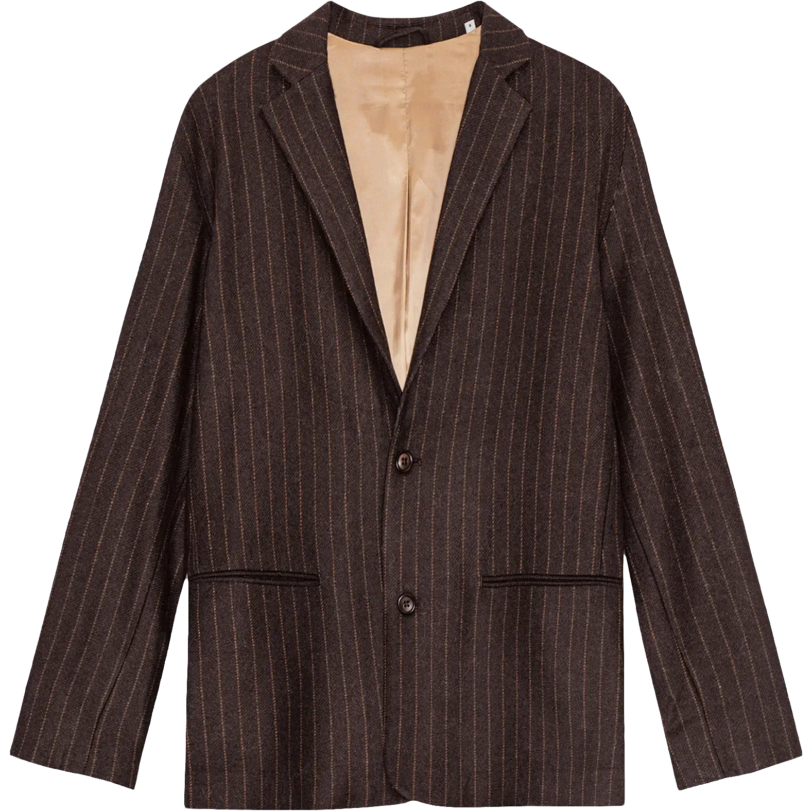 Timo Wool Blend Blazer - Brown Stripe
