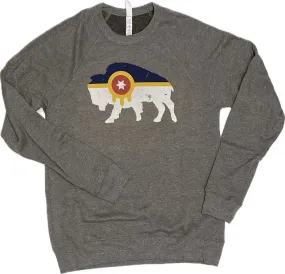Tulsa Bison Flag Crewneck Sweatshirt