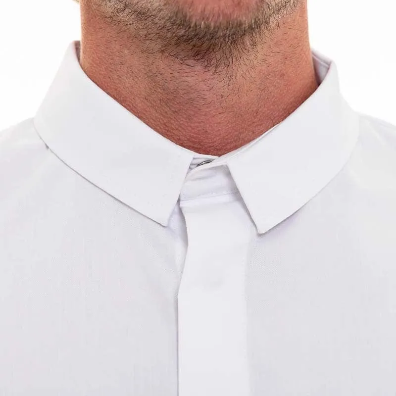 White Long Sleeve Shirt Style Kitchen Coat Figari - ROBUR