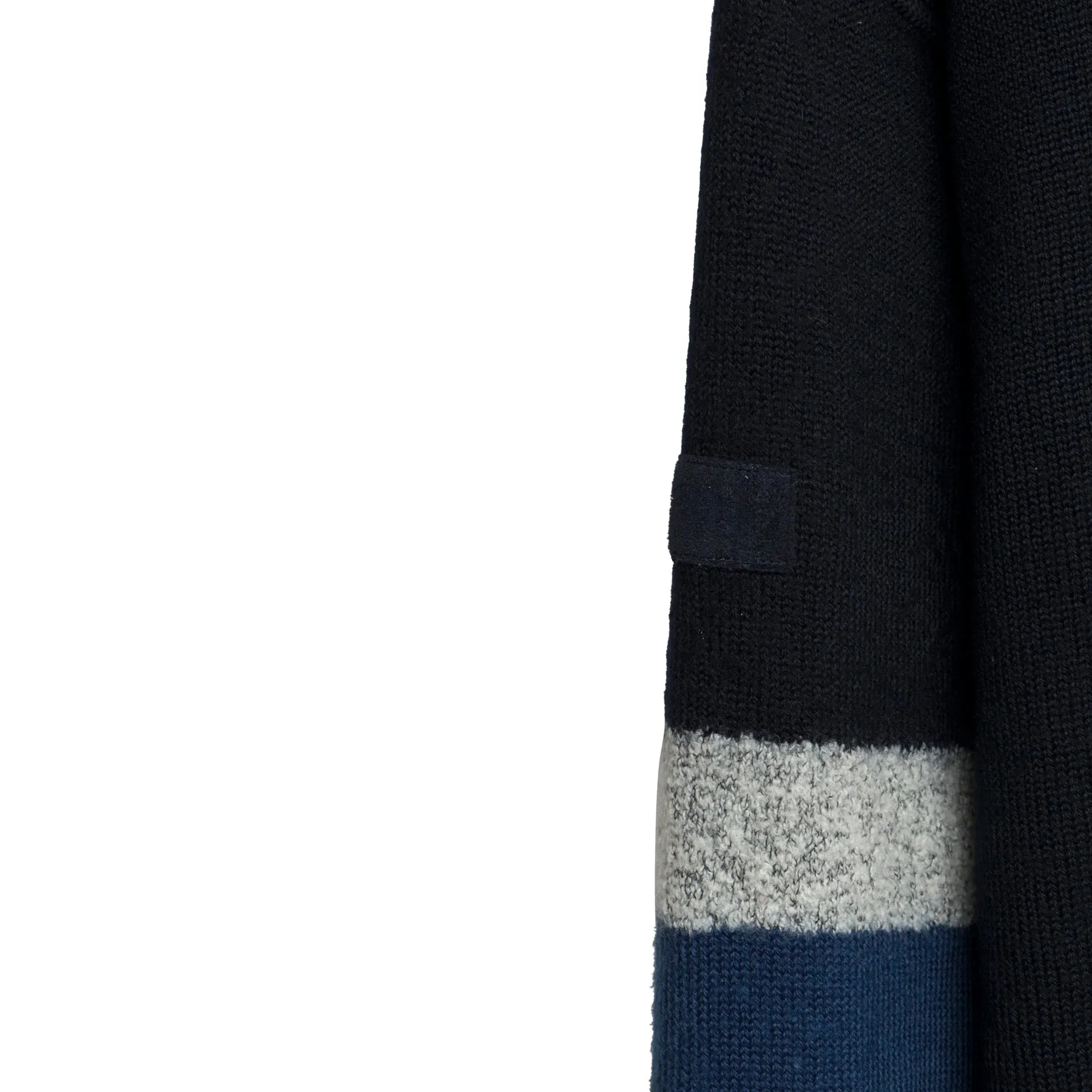 Wool Cable Basketweave Panel Knit Drop Shoulder Jumper