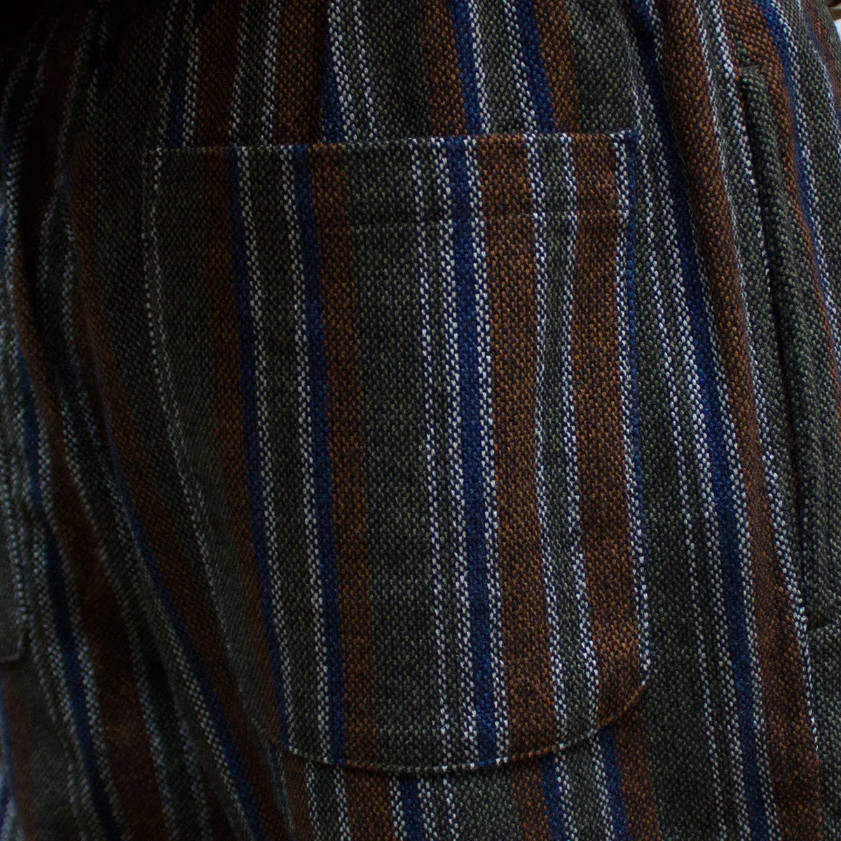 Wool Stripe Relaxed Pant