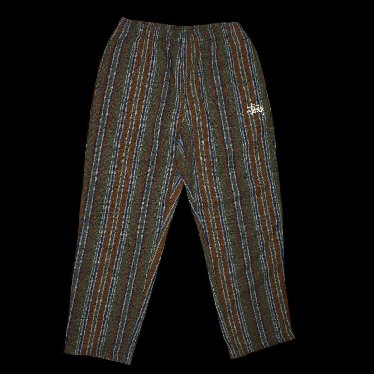 Wool Stripe Relaxed Pant