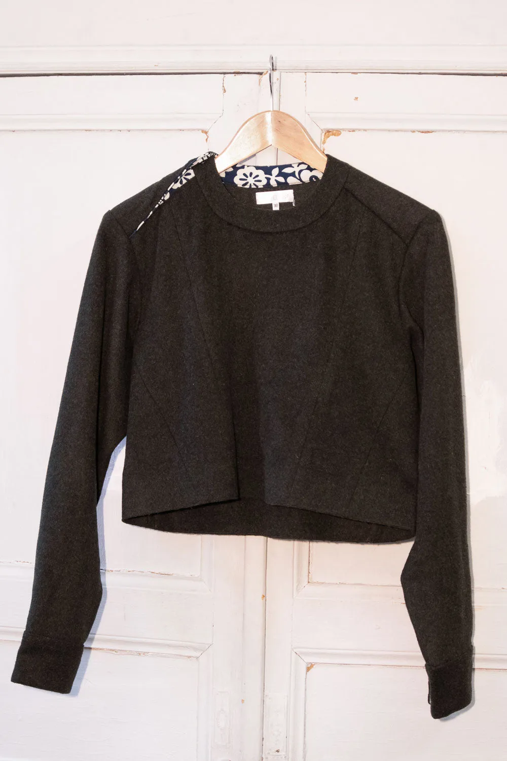 ZORA cropped top - Forest green